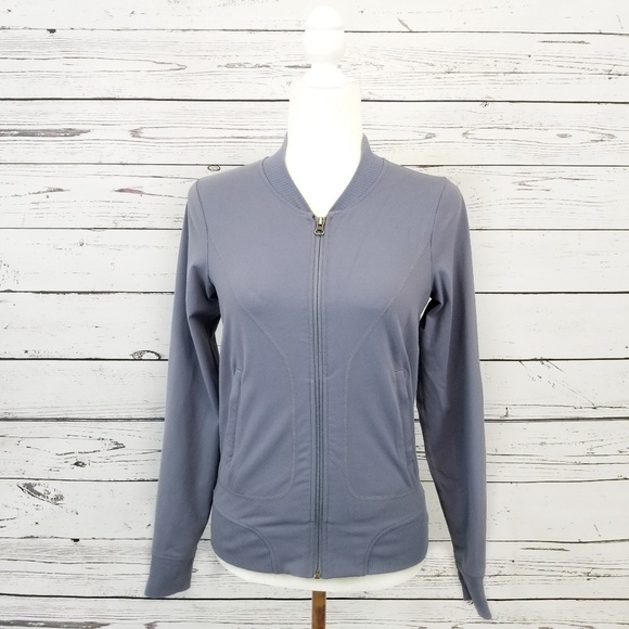 Athleta Bombastic grayish purple zipper lightweight jacket women's size XS - Picture 2 of 9